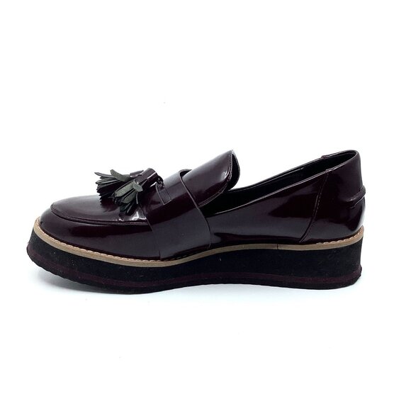 Zara Faux Leather Wedge Loafers - Picture 1 of 8